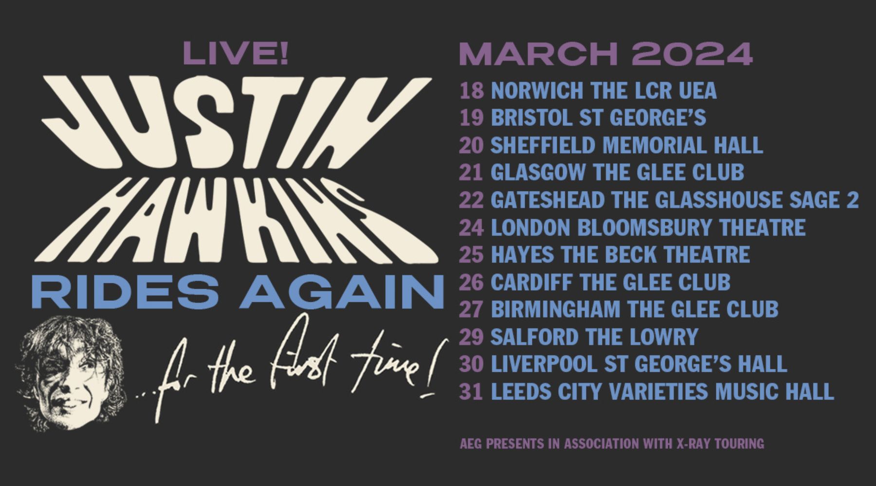 LIVE Justin Hawkins Sheffield City Hall Wednesday 20th March 2024